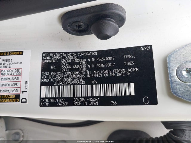 JTEMU5JR8M5958940 Toyota 4RUNNER SR5