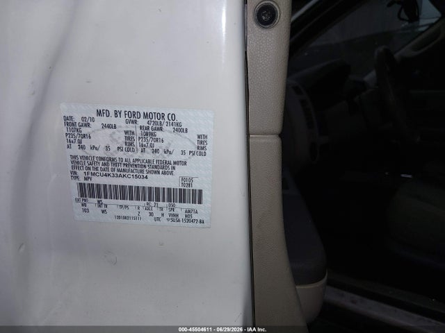 Продажа на аукционе авто 2010 Ford Escape Hybrid, vin: 1FMCU4K33AKC15034, номер лота: 45504611