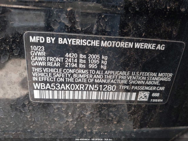 Продажа на аукционе авто 2024 Bmw 228i Gran Coupe Sdrive, vin: WBA53AK0XR7N51280, номер лота: 45504634