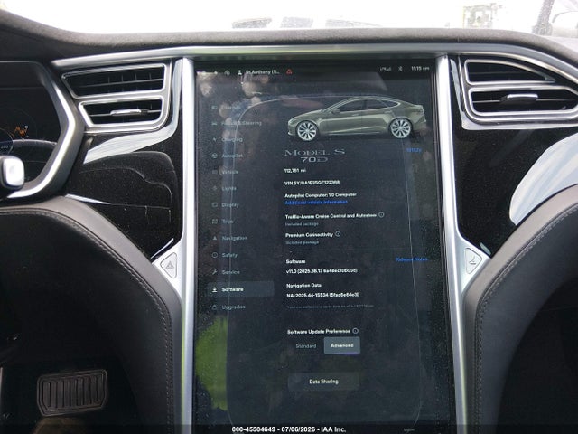 Aukcja sprzedaży 2016 Tesla Model S 60d/70d/75d/85d/90d, vin: 5YJSA1E25GF122368, numer aukcji: 45504649