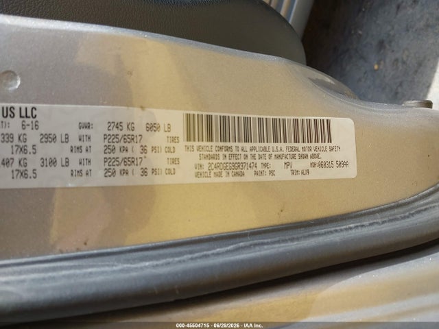 Dodge Grand Caravan R/t 2016 2C4RDGEG9GR371474 Image 9