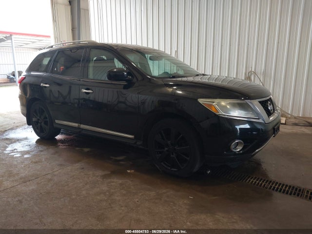 2014 Nissan Pathfinder Platinum მანქანა იყიდება აუქციონზე, vin: 5N1AR2MM7EC601345, აუქციონის ნომერი: 45504753