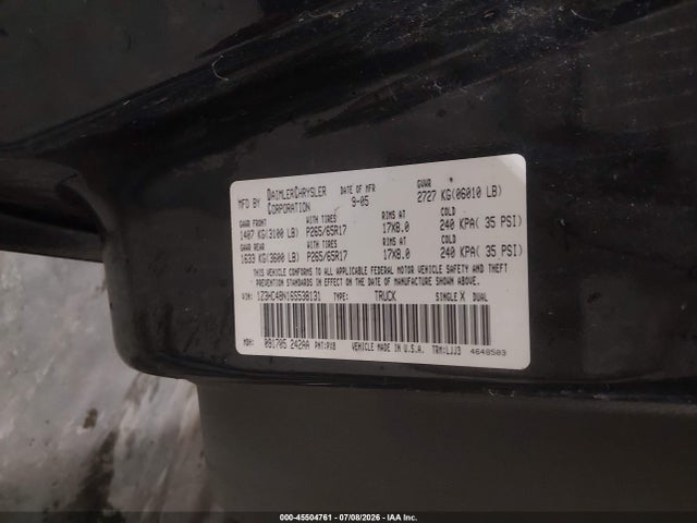 Aukcja sprzedaży 2006 Mitsubishi Raider Xls, vin: 1Z3HC48N16S538131, numer aukcji: 45504761