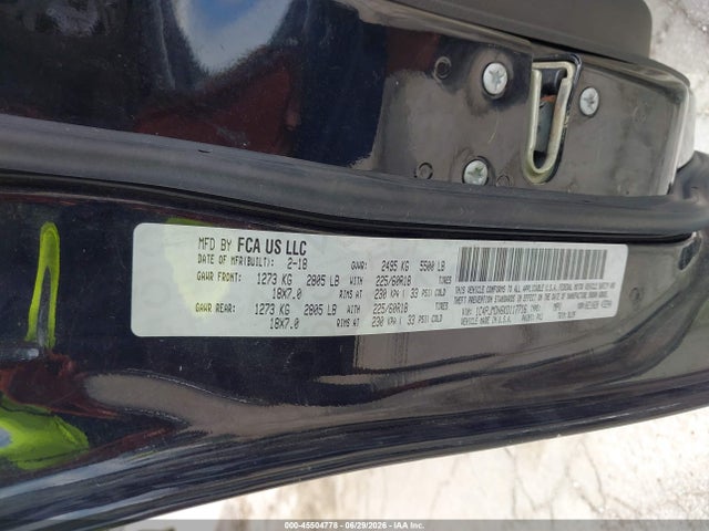 45504778 :رقم المزاد ، 1C4PJMDN6KD117716 vin ، 2019 Jeep Cherokee Limited 4x4 مزاد بيع