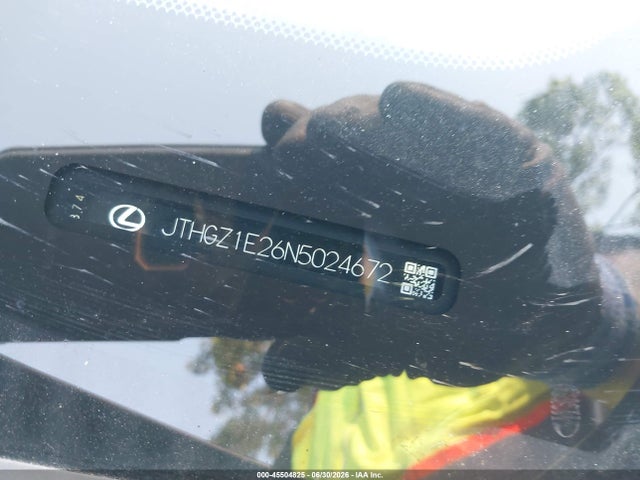 Продаж на аукціоні авто 2022 Lexus Is 350 F Sport, vin: JTHGZ1E26N5024672, номер лоту: 45504825