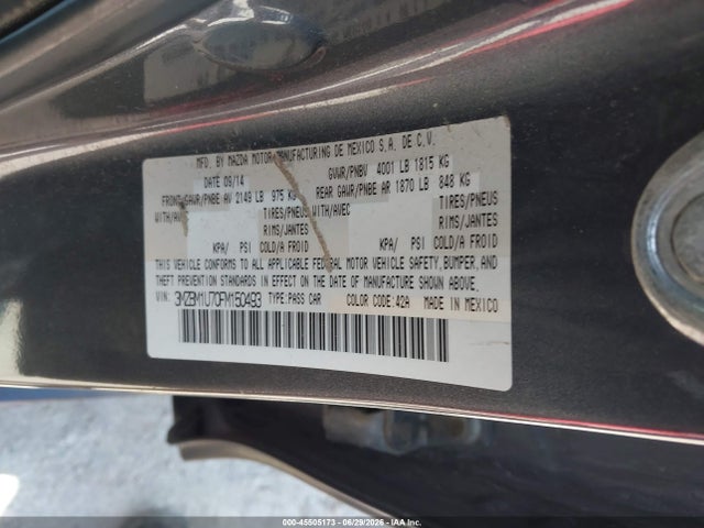 Aukcja sprzedaży 2015 Mazda Mazda3 I Sport, vin: 3MZBM1U70FM150493, numer aukcji: 45505173