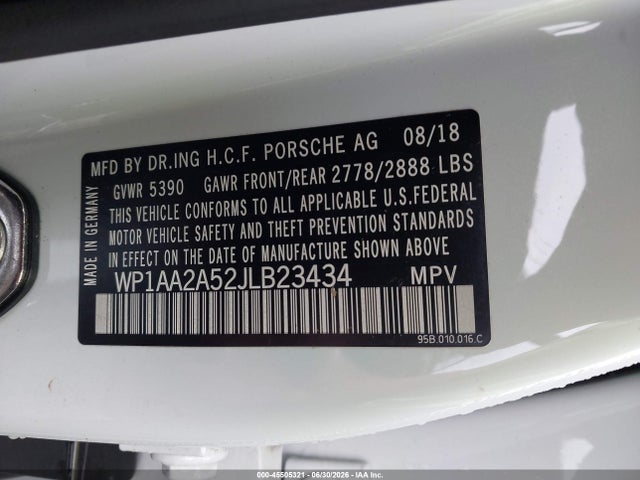 Porsche Macan Sport Edition 2018 WP1AA2A52JLB23434 Image 9