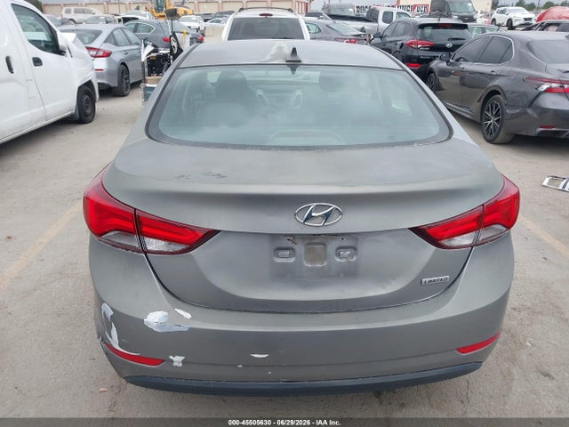 45505630 :رقم المزاد ، KMHDH4AE6FU301249 vin ، 2015 Hyundai Elantra Limited مزاد بيع