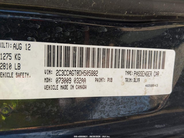 45505631 :رقم المزاد ، 2C3CCAGT8DH505882 vin ، 2013 Chrysler 300 300s مزاد بيع