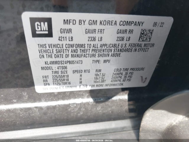 Продажа на аукционе авто 2023 Buick Encore Gx Select Fwd, vin: KL4MMDS24PB051473, номер лота: 45505706