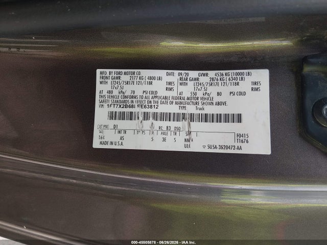 1FT7X2B68LEE63812 Ford F-250