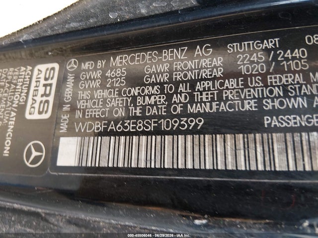 Продаж на аукціоні авто 1995 Mercedes-benz Sl 320, vin: WDBFA63E8SF109399, номер лоту: 45506046
