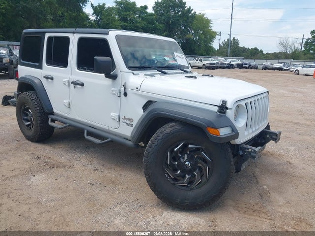 45506207 :رقم المزاد ، 1C4HJXDG0JW105474 vin ، 2018 Jeep Wrangler Unlimited Sport S 4x4 مزاد بيع