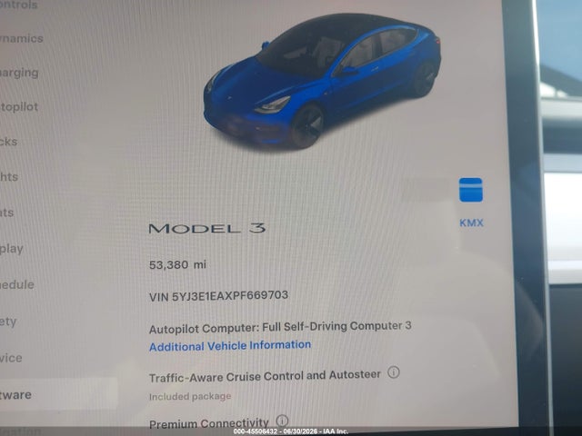 Tesla Model 3 Rear-wheel Drive 2023 5YJ3E1EAXPF669703 Image 7