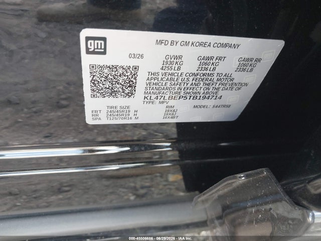Продажа на аукционе авто 2026 Buick Envista Sport Touring Fwd, vin: KL47LBEP5TB194714, номер лота: 45506686