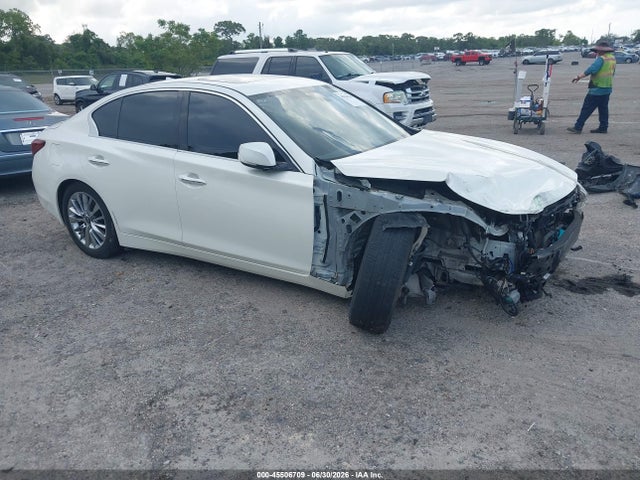 2019 Infiniti Q50 3.0t Luxe მანქანა იყიდება აუქციონზე, vin: JN1EV7AP3KM543689, აუქციონის ნომერი: 45506709