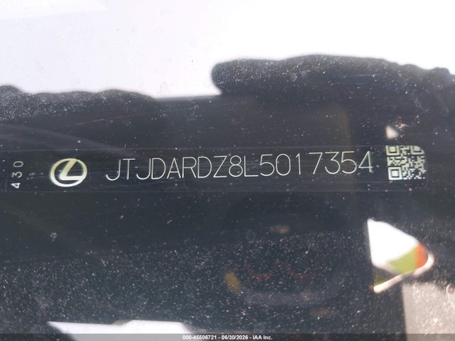 45506721 :رقم المزاد ، JTJDARDZ8L5017354 vin ، 2020 Lexus Nx 300 مزاد بيع