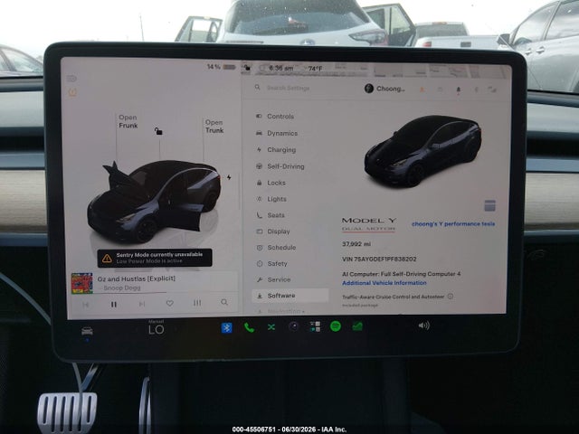 45506751 :رقم المزاد ، 7SAYGDEF1PF838202 vin ، 2023 Tesla Model Y Performance Dual Motor All-wheel Drive مزاد بيع