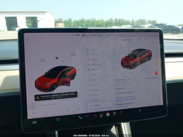 45506966 :رقم المزاد ، 5YJ3E1EB9JF114838 vin ، 2018 Tesla Model 3 Long Range/performance مزاد بيع