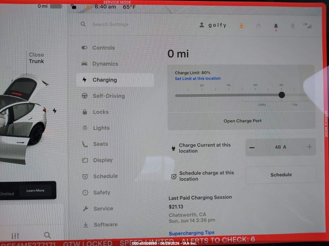 Aukcja sprzedaży 2021 Tesla Model Y Long Range Dual Motor All-wheel Drive, vin: 5YJYGDEE4MF277171, numer aukcji: 45506995