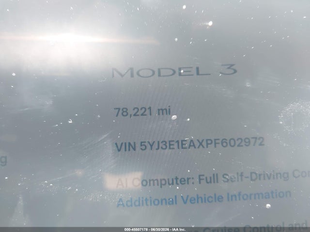 Tesla Model 3 Rear-wheel Drive 2023 5YJ3E1EAXPF602972 Image 14