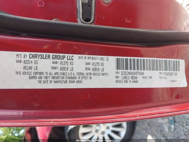 45507266 :رقم المزاد ، 2C3CCAAGXDH573340 vin ، 2013 Chrysler 300 Motown مزاد بيع