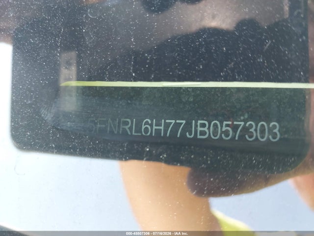 Aukcja sprzedaży 2018 Honda Odyssey Ex-l, vin: 5FNRL6H77JB057303, numer aukcji: 45507306