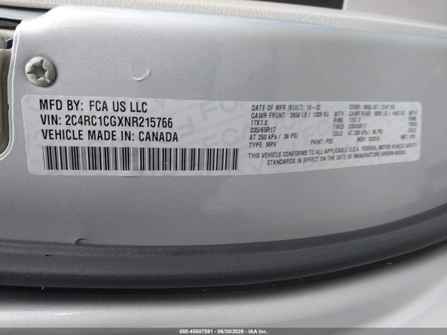 Chrysler Voyager Lx 2022 2C4RC1CGXNR215766 Image 9