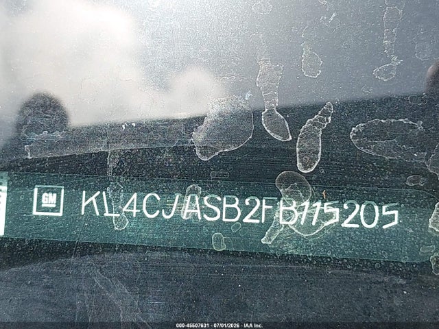 Aukcja sprzedaży 2015 Buick Encore, vin: KL4CJASB2FB115205, numer aukcji: 45507631