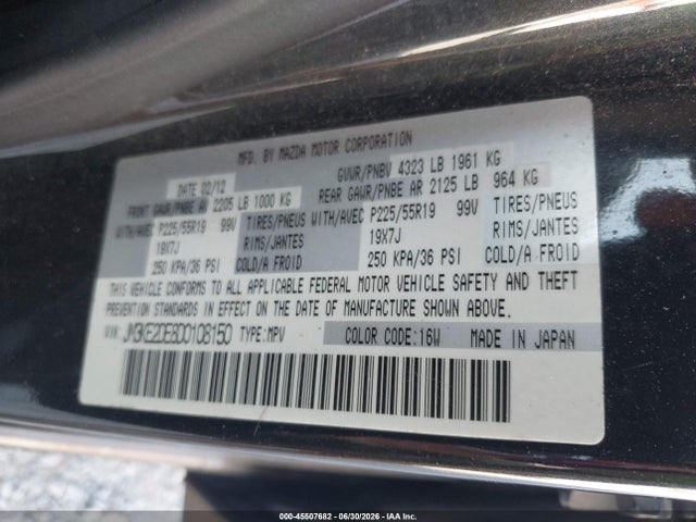 Продаж на аукціоні авто 2013 Mazda Cx-5 Grand Touring, vin: JM3KE2DE8D0108150, номер лоту: 45507682