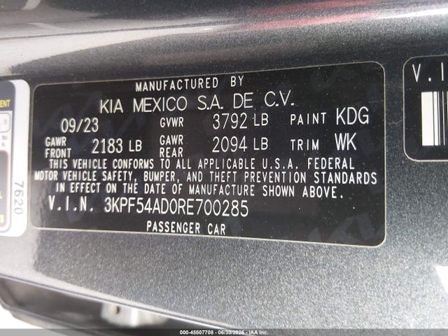 KIA Forte Gt-line 2024 3KPF54AD0RE700285 Image 9