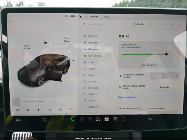 Продаж на аукціоні авто 2021 Tesla Model Y Long Range Dual Motor All-wheel Drive, vin: 5YJYGDEE6MF275020, номер лоту: 45507728