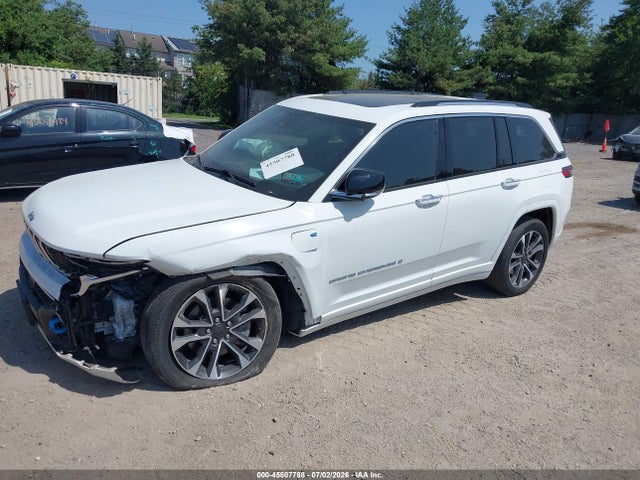 45507788 :رقم المزاد ، 1C4RJYD6XN8715944 vin ، 2022 Jeep Grand Cherokee 4xe Overland 4x4 مزاد بيع