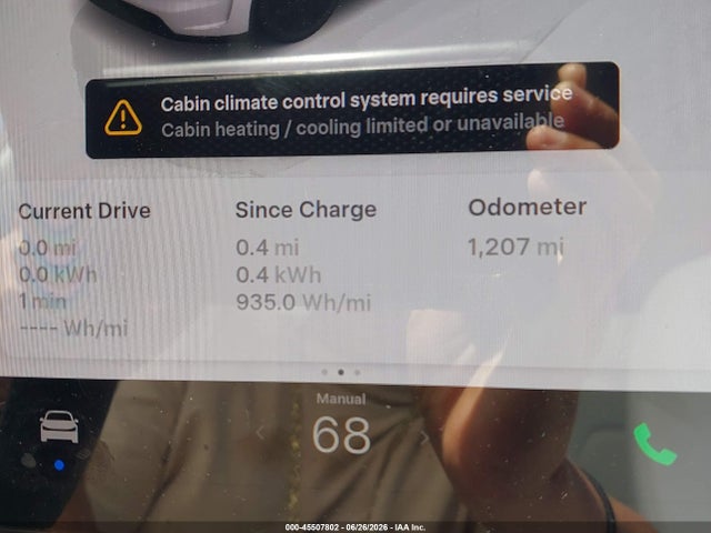 Auction sale of the 2026 Tesla Model Y, vin: 7SAYGDEE3TF520244, lot number: 45507802