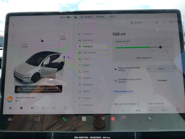 Auction sale of the 2026 Tesla Model Y, vin: 7SAYGDEE3TF520244, lot number: 45507802