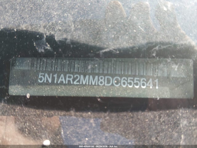 2013 Nissan Pathfinder Sv მანქანა იყიდება აუქციონზე, vin: 5N1AR2MM8DC655641, აუქციონის ნომერი: 45508156