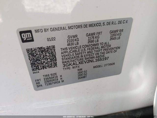 GMC Terrain Awd Denali 2022 3GKALXEV2NL165197 Image 9