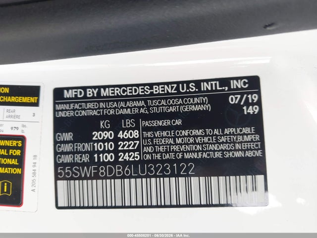 Mercedes-Benz C 300 2020 55SWF8DB6LU323122 Image 9