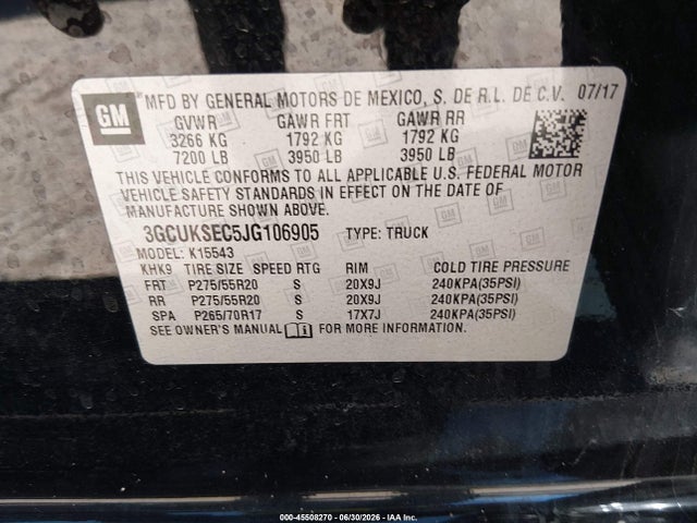Chevrolet Silverado 1500 2lz 2018 3GCUKSEC5JG106905 Image 9