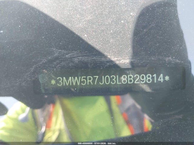 45508505 :رقم المزاد ، 3MW5R7J03L8B29814 vin ، 2020 Bmw 330i Xdrive مزاد بيع