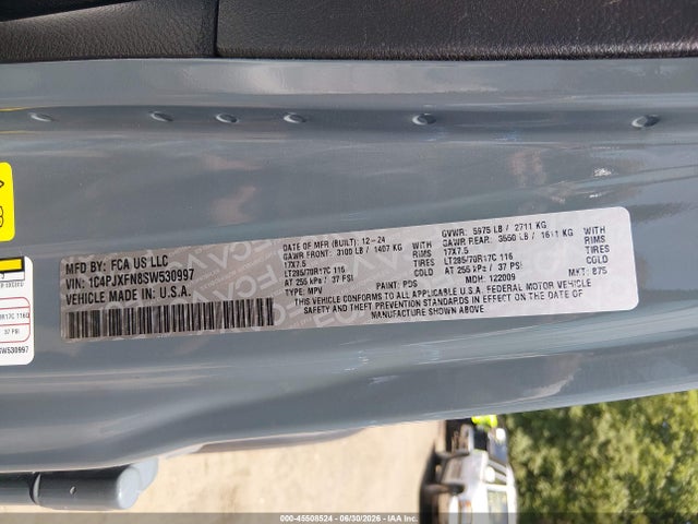 Продаж на аукціоні авто 2025 Jeep Wrangler 4-door Rubicon 4x4, vin: 1C4PJXFN8SW530997, номер лоту: 45508524