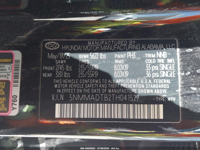 Aukcja sprzedaży 2026 Genesis Gv70 2.5t Select, vin: 5NMMADTB2TH041527, numer aukcji: 45508583