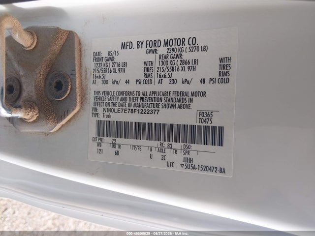 NM0LE7E78F1222377 Ford Transit Connect Xl
