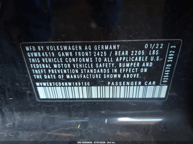 Volkswagen Golf R 2.0t 2022 WVWEB7CD6NW169130 Image 9