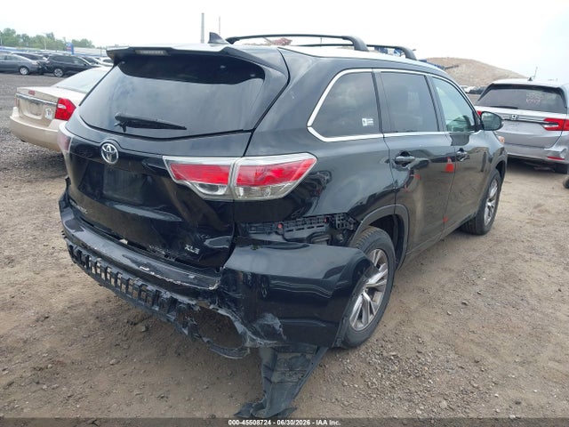 Продаж на аукціоні авто 2015 Toyota Highlander Xle V6, vin: 5TDKKRFH3FS086625, номер лоту: 45508724