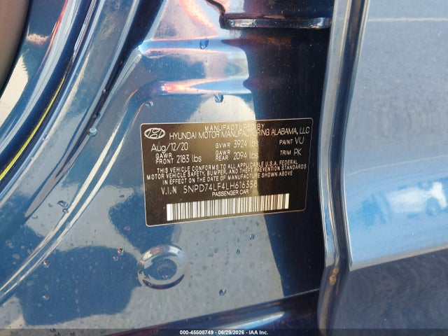 Hyundai ELANTRA SE 2020 5NPD74LF4LH616358 Image 9