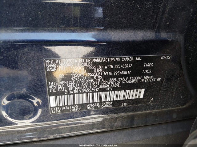 Toyota Rav4 Xle 2023 2T3W1RFV3PW257917 Image 9
