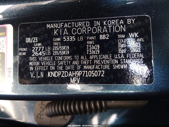KNDPZDAH9P7105072 KIA Sportage Plug-in Hybrid X-line Prestige