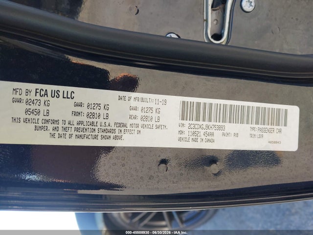 Dodge Charger Scat Pack Rwd 2019 2C3CDXGJ9KH753893 Image 9
