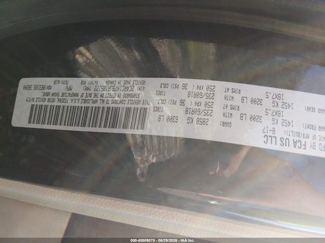 Продаж на аукціоні авто 2018 Chrysler Pacifica Hybrid Limited, vin: 2C4RC1N79JR105122, номер лоту: 45509078